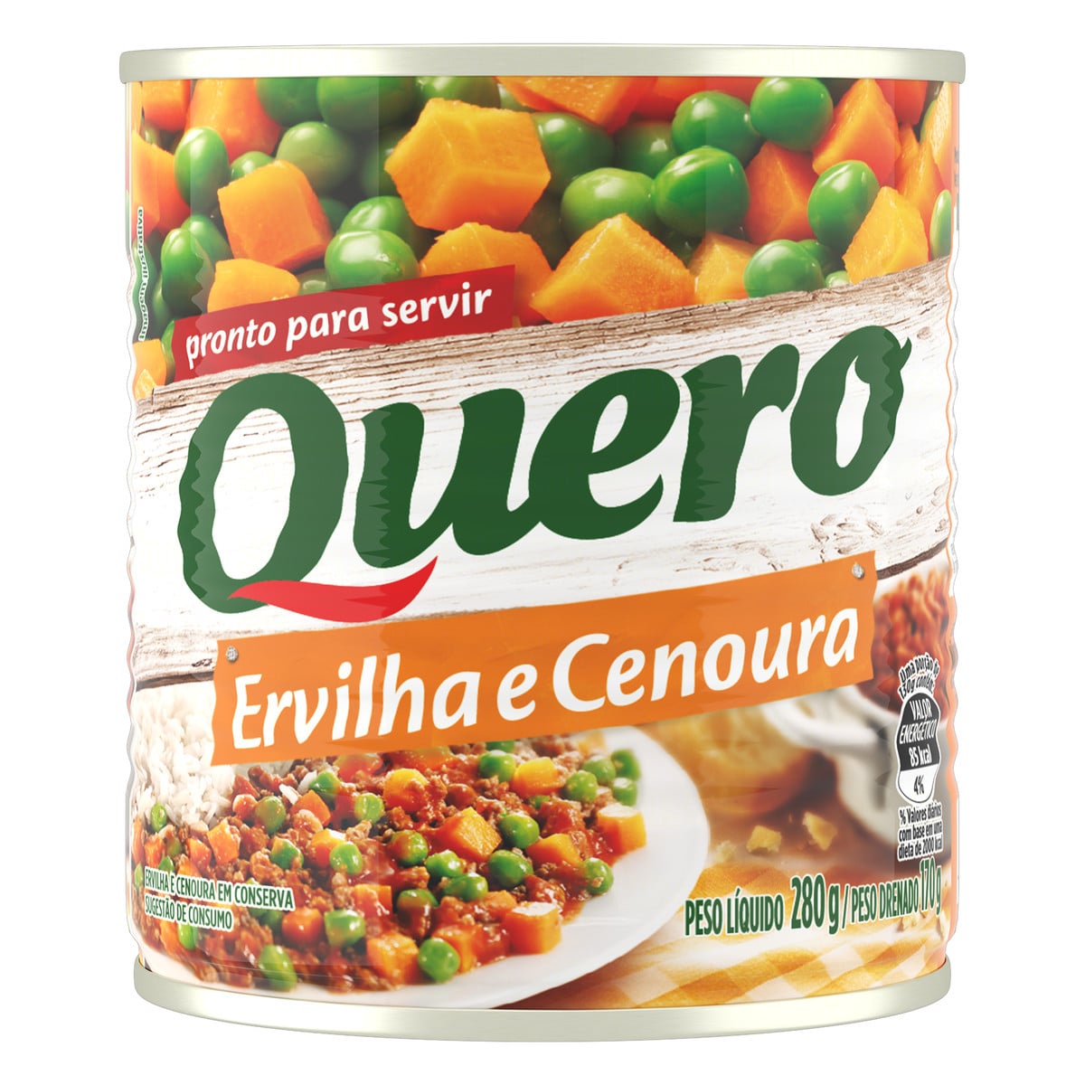 Ervilha E Cenoura Quero Lata 170g